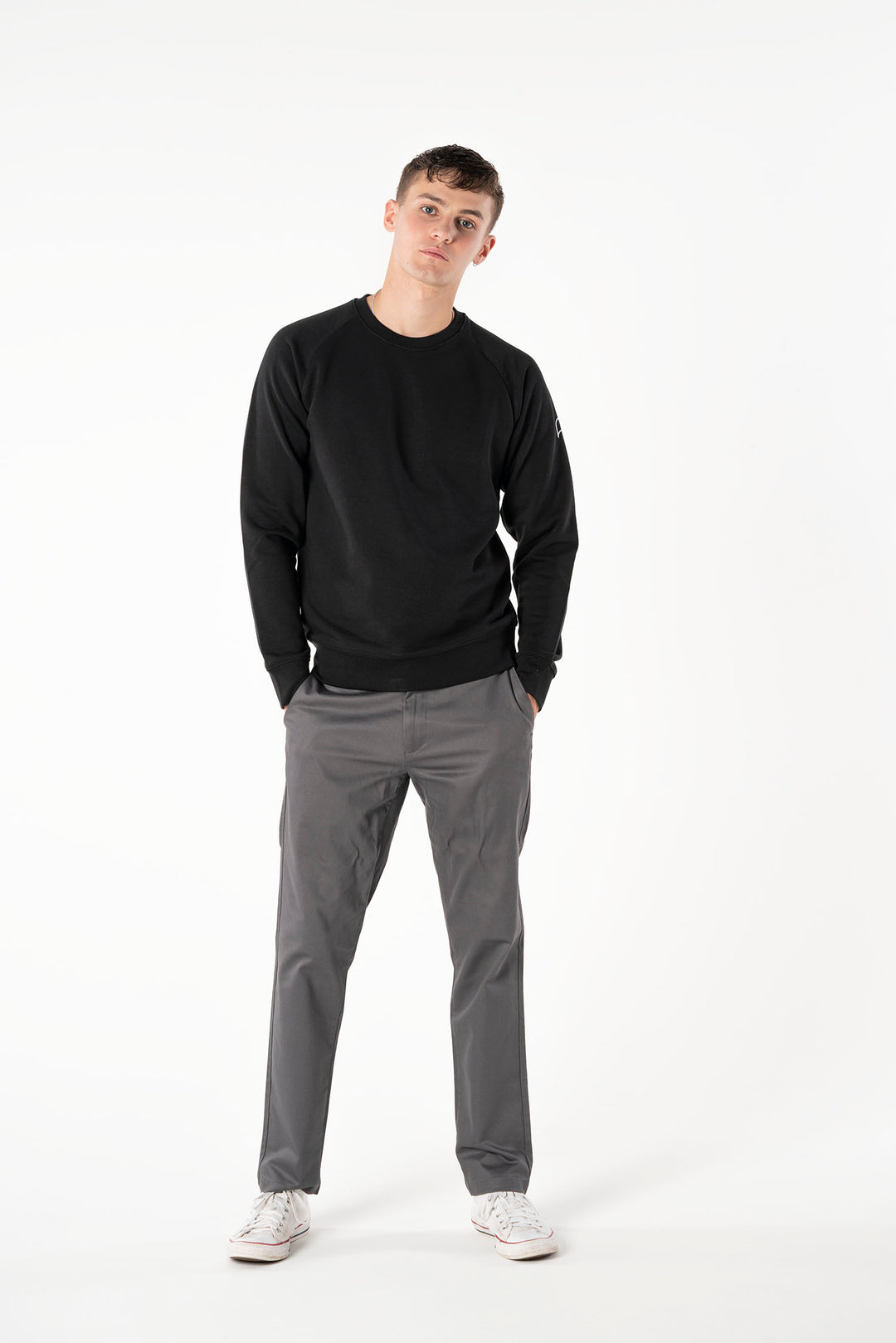 Signature Black Sweatshirt-Sweatshirts-PIRKANI