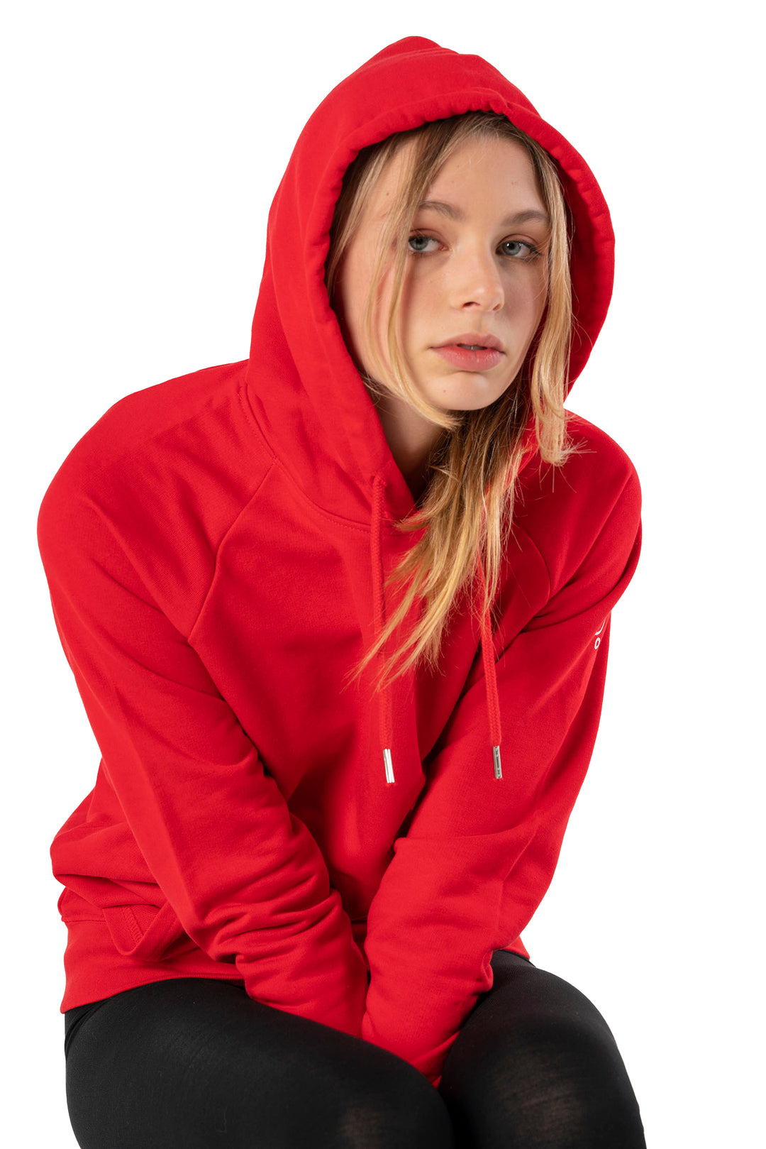 Signature Red Hoodie-Women Hoodies-PIRKANI