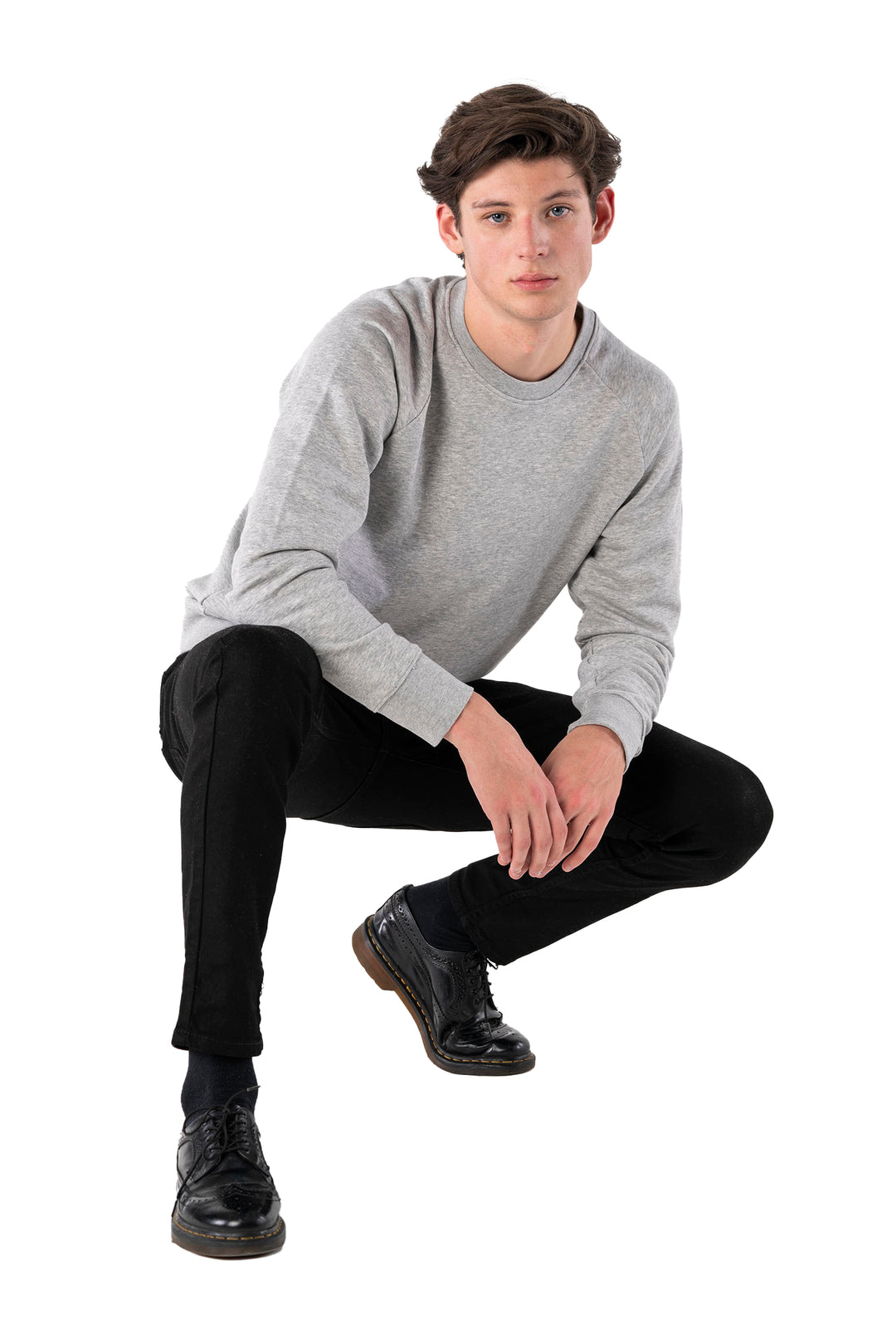 Heather Grey Sweatshirt-Men Sweatshirts-PIRKANI