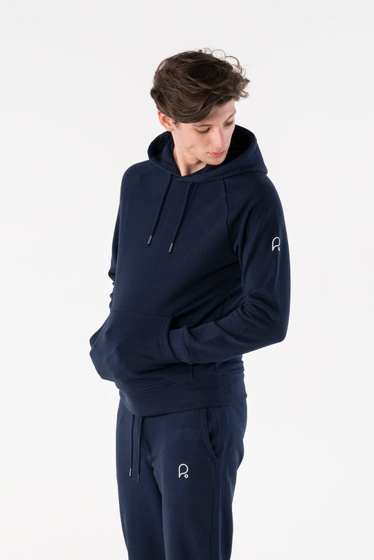 French Navy Hoodie-Hoodies-PIRKANI