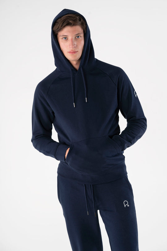 French Navy Hoodie-Hoodies-PIRKANI