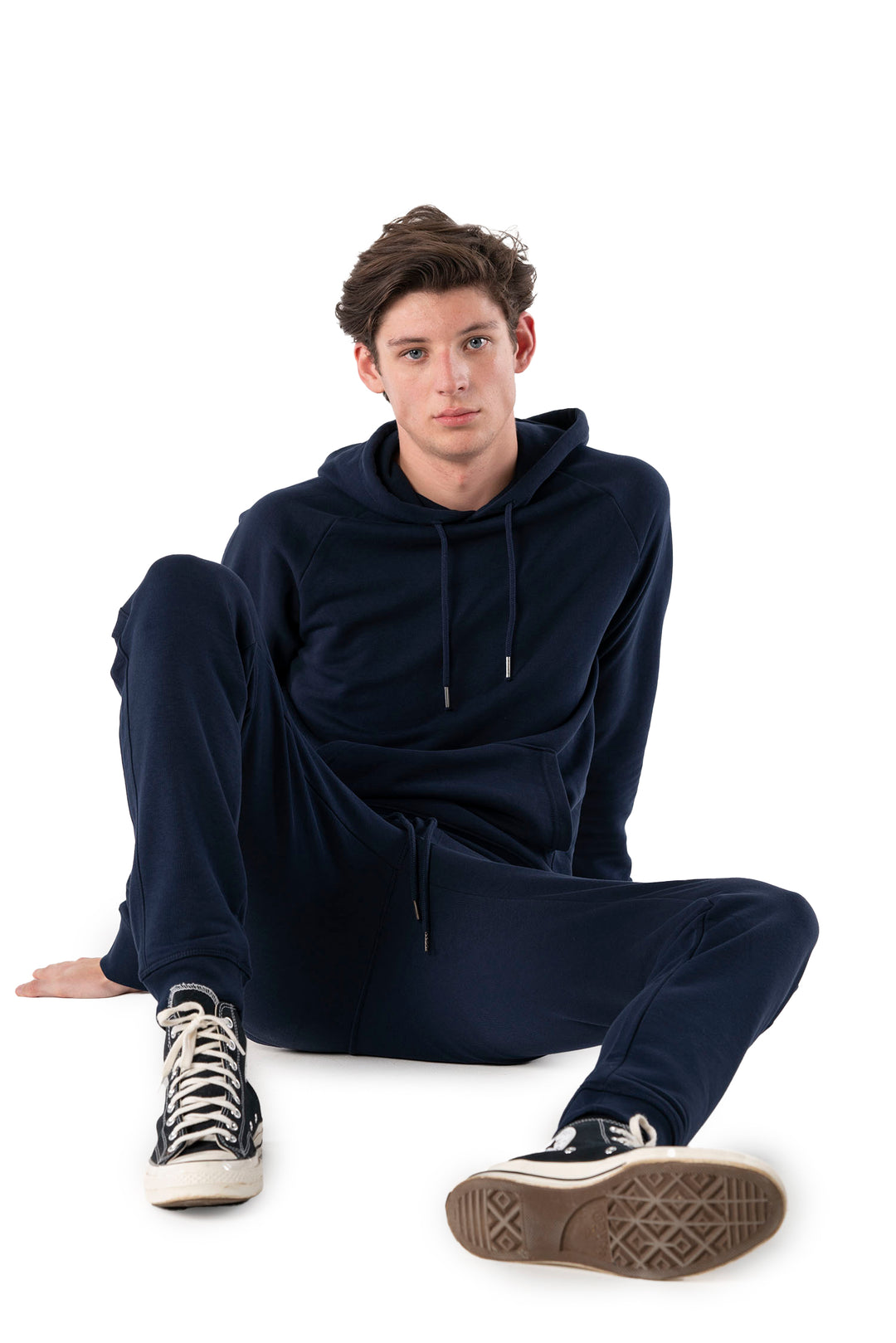 French Navy Joggers-Men Joggers-PIRKANI