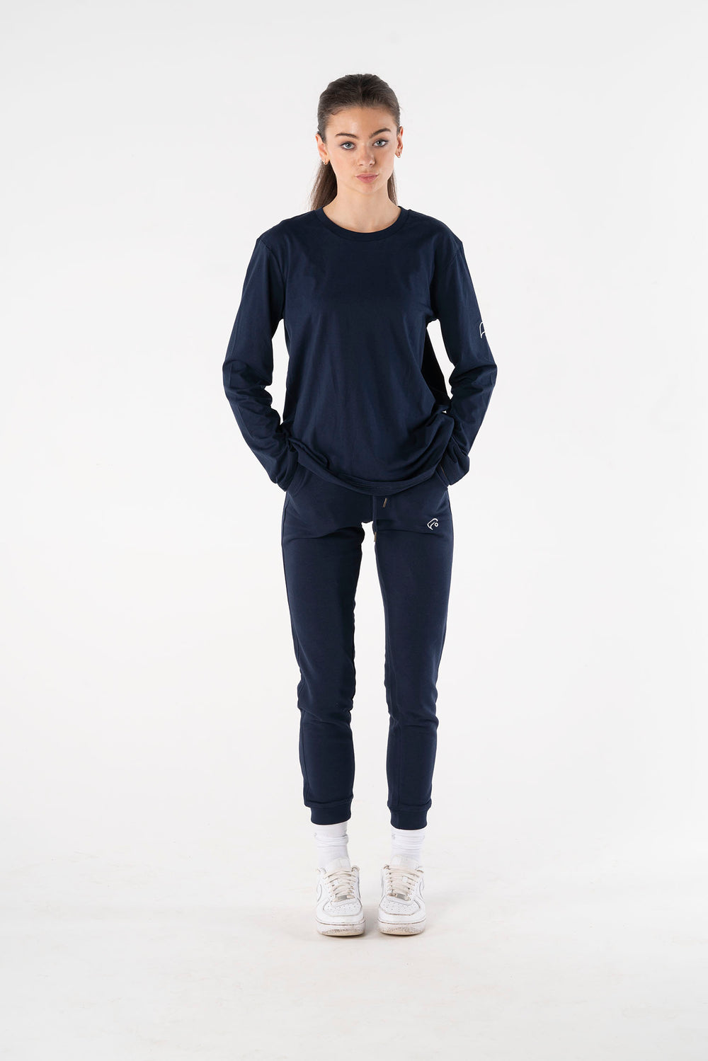 French Navy Joggers-Joggers-PIRKANI