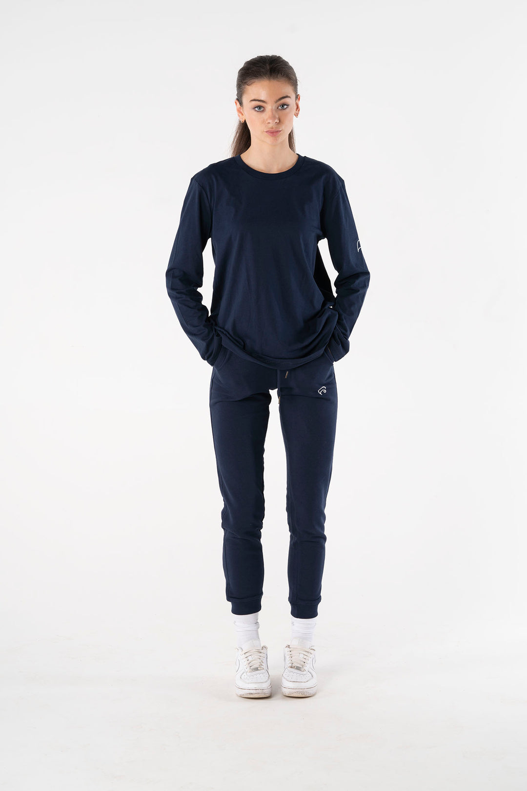 French Navy Joggers-Joggers-PIRKANI