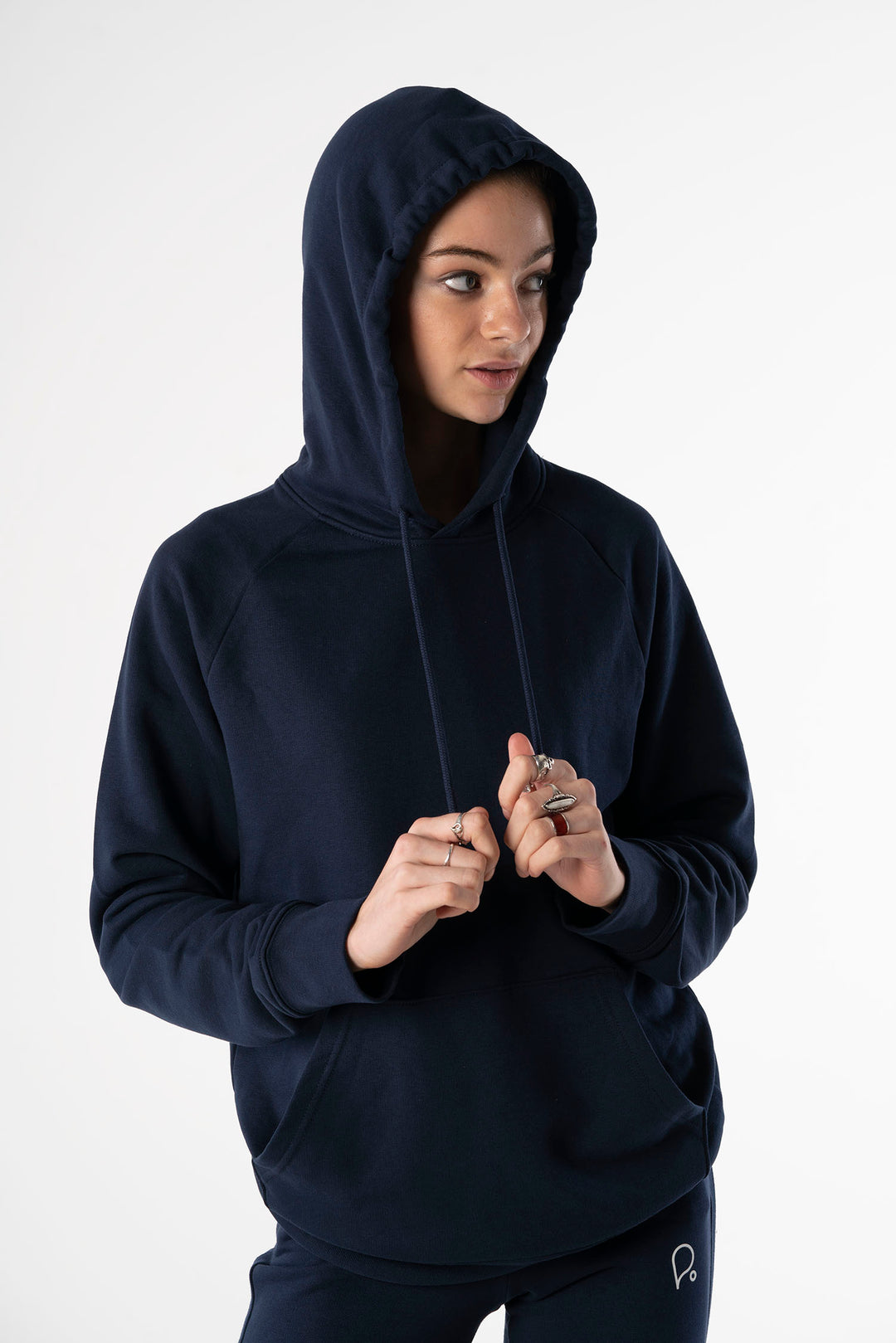 French Navy Hoodie-Hoodies-PIRKANI