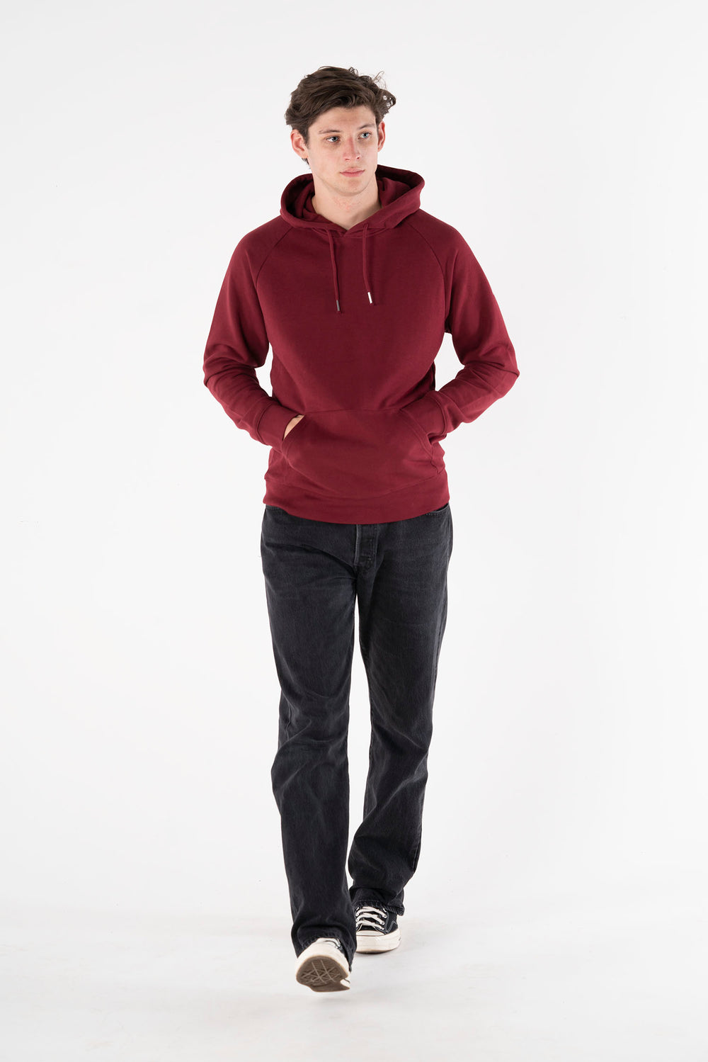 Burgundy Hoodie-Hoodies-PIRKANI