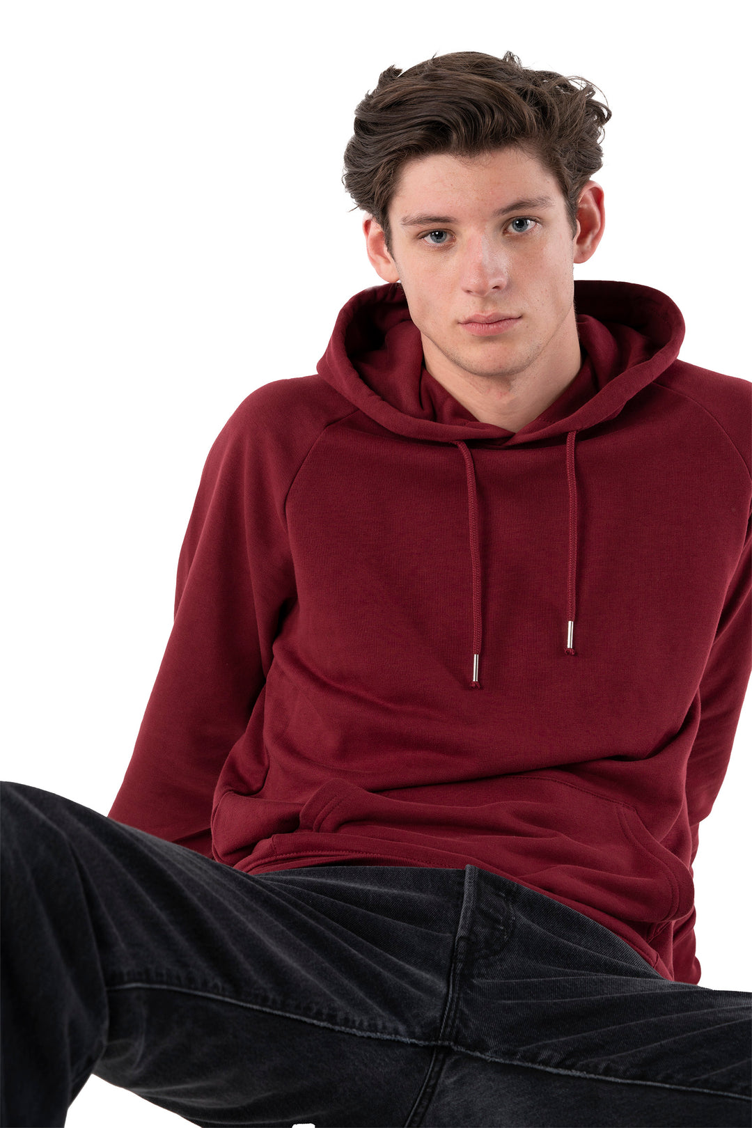 Burgundy Hoodie-Hoodies-PIRKANI