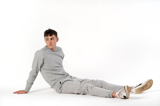 Heather Grey Joggers-Joggers-PIRKANI
