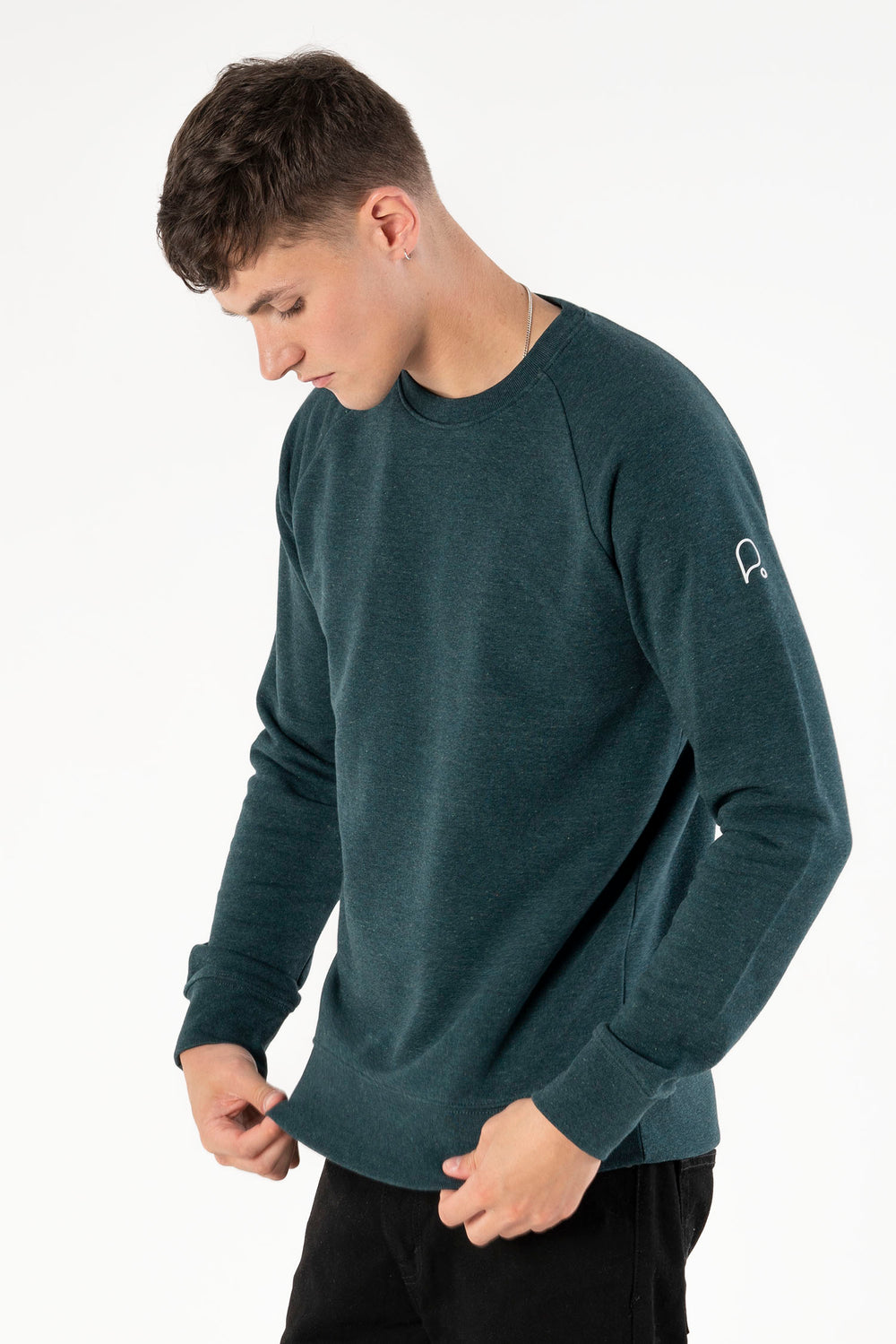 Snow Green Sweatshirt-Men Sweatshirts-PIRKANI