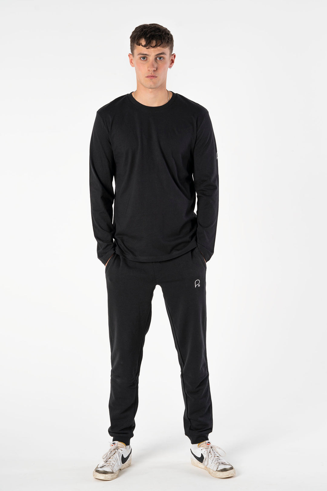 Signature Black Long Sleeve T-shirt-T-shirts-PIRKANI
