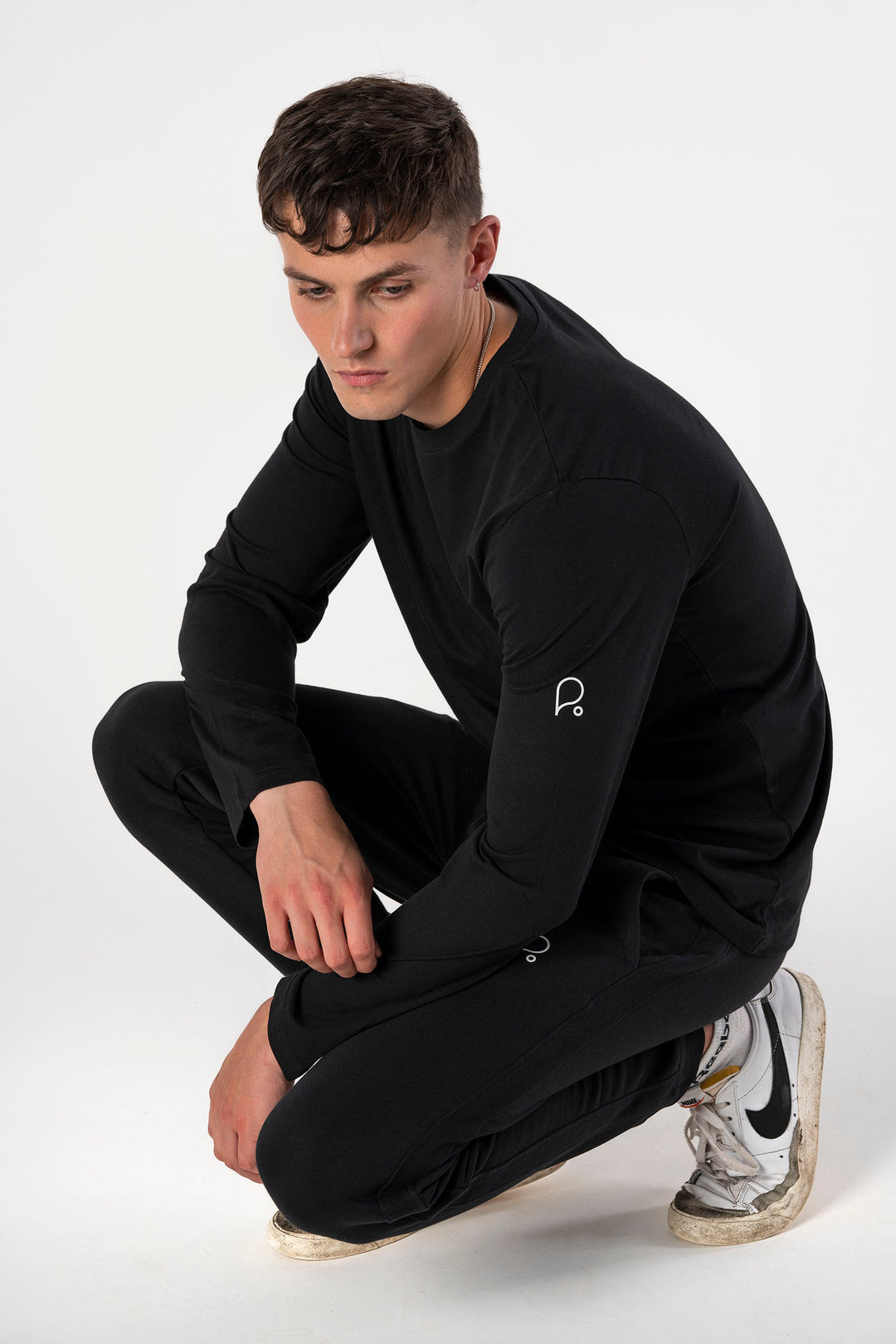 Signature Black Long Sleeve T-shirt-T-shirts-PIRKANI