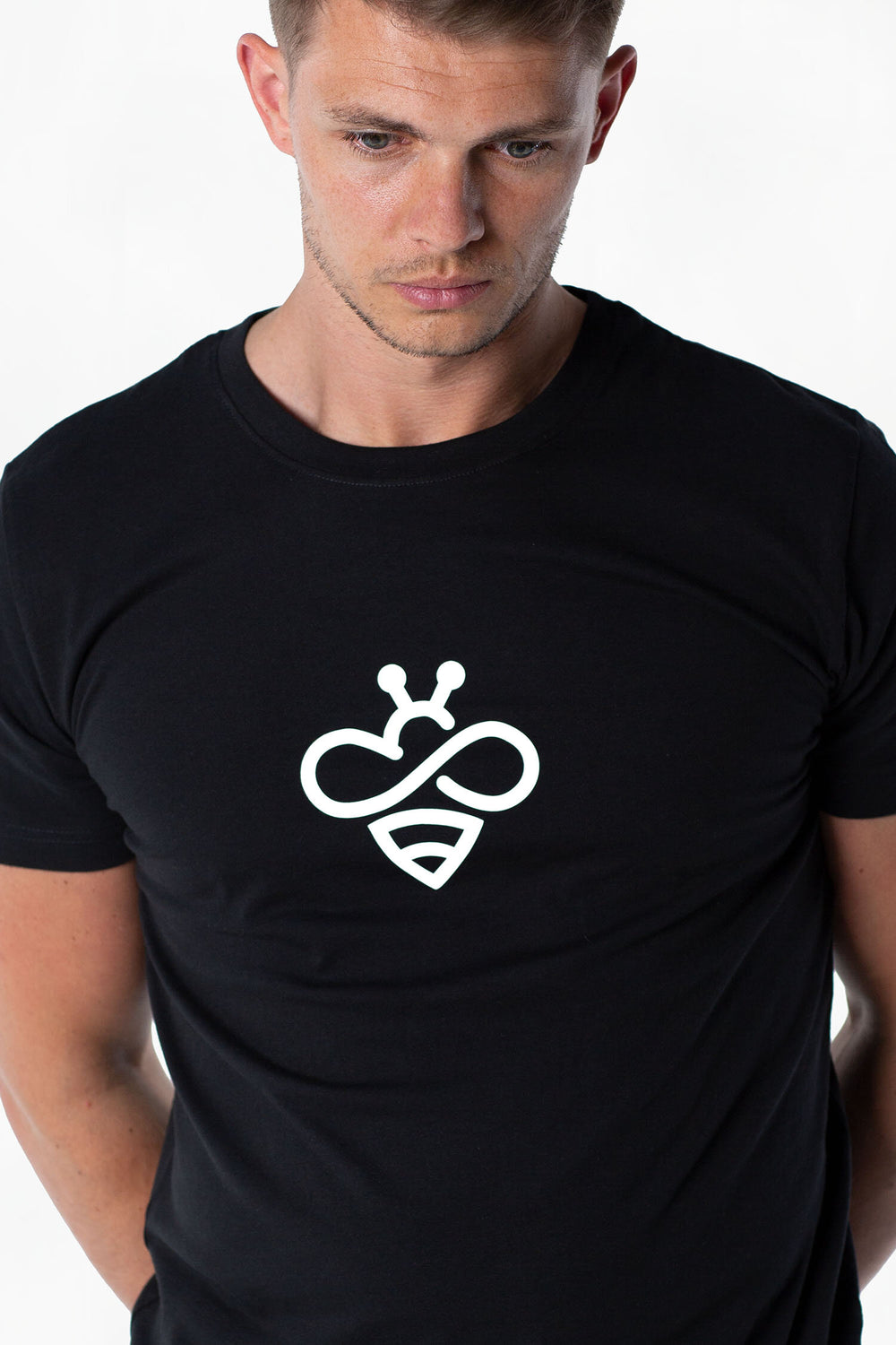 Sustainable Bee Tee - Signature Black-T-shirts-PIRKANI