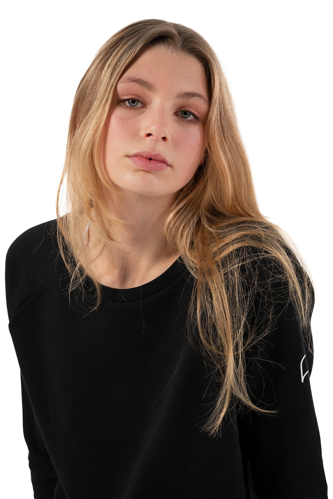 Signature Black Sweatshirt-Women Sweatshirts-PIRKANI