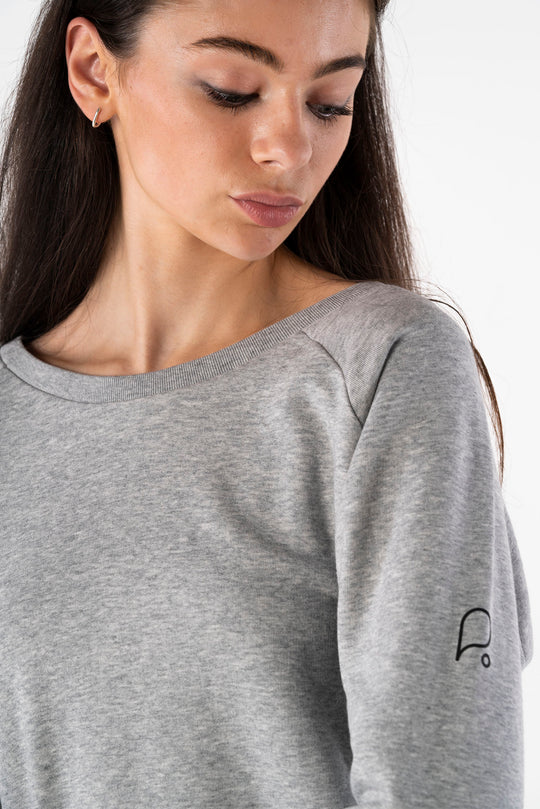 Heather Grey Sweatshirt-Sweatshirts-PIRKANI