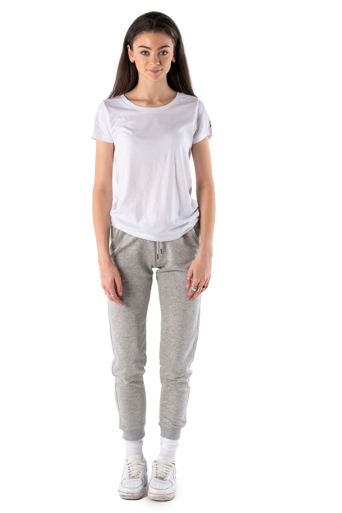 Heather grey joggers online womens