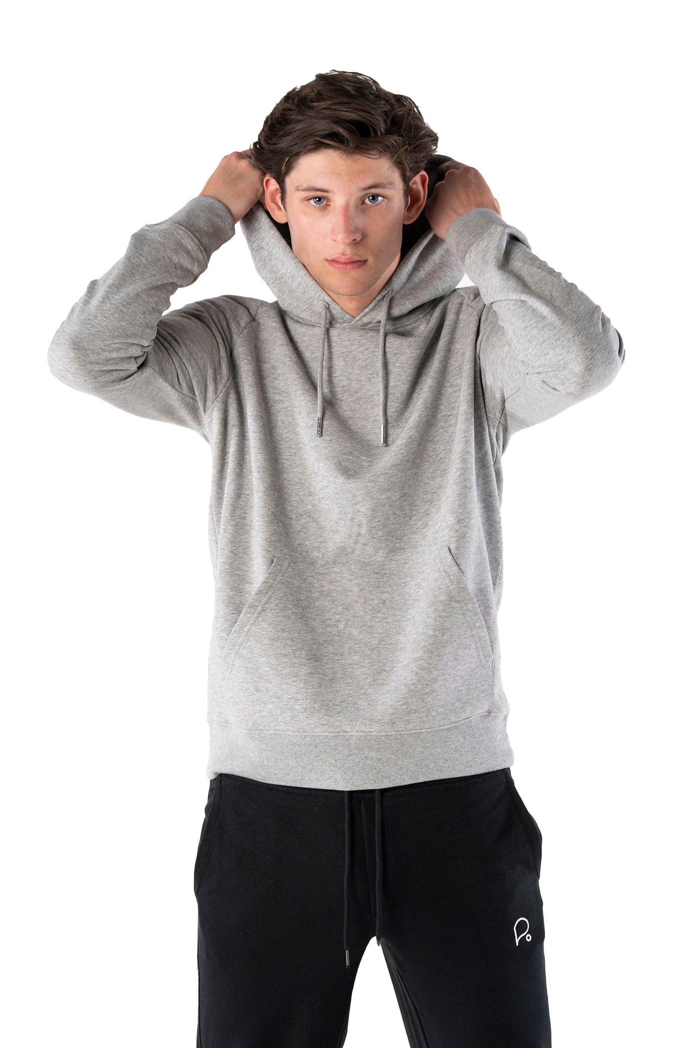 Heather Grey Hoodie-Men Hoodies-PIRKANI