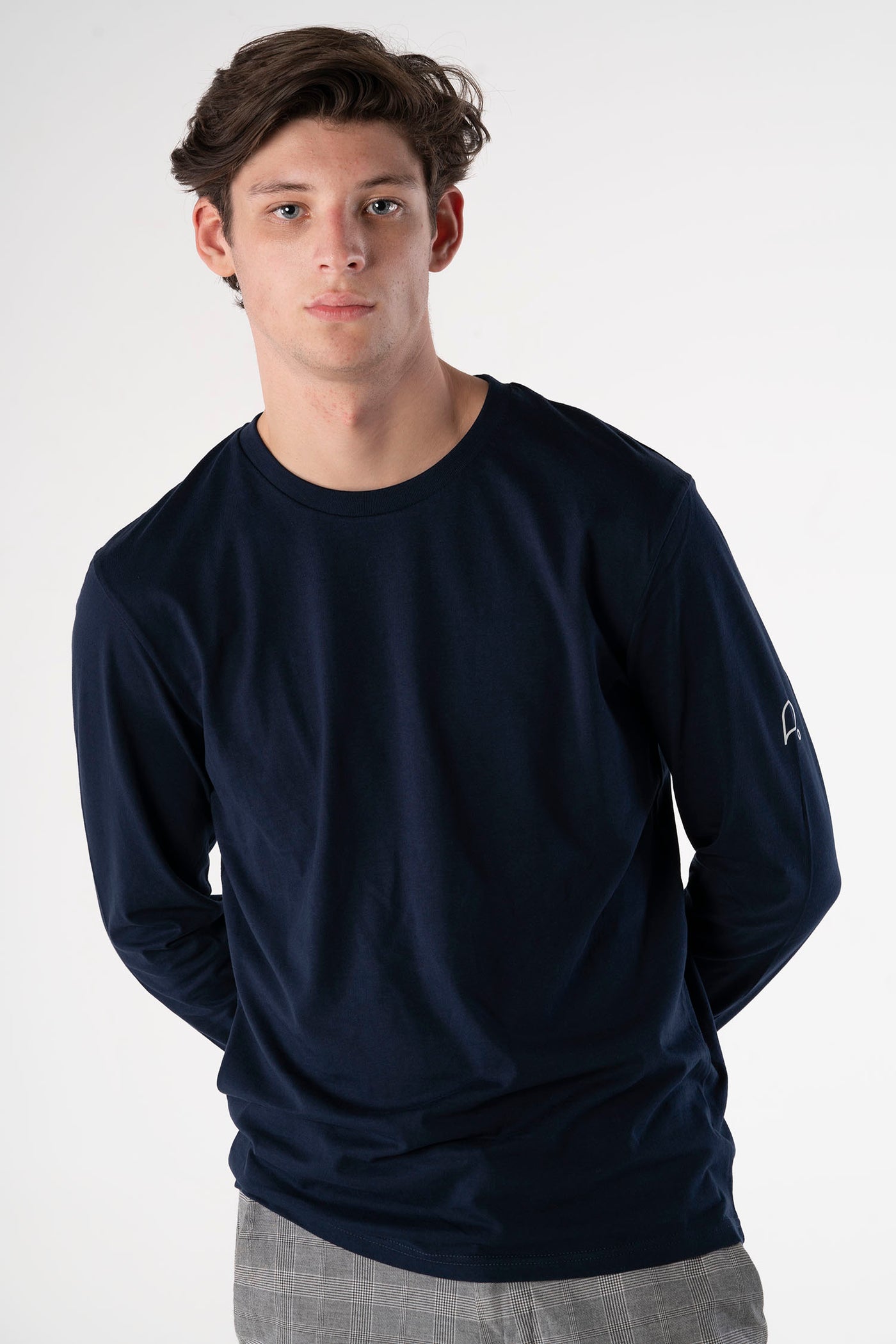 French Navy Long Sleeve T-shirt-T-shirts-PIRKANI