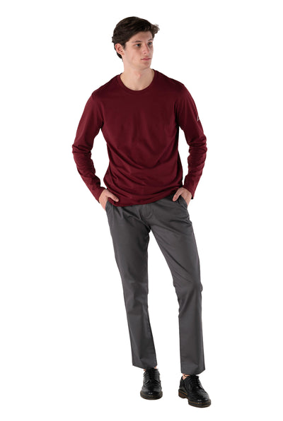 Long Sleeve Tee - Burgundy
