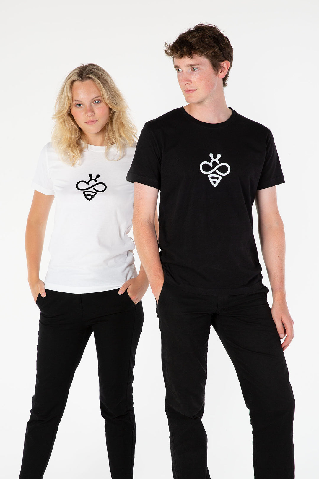 Sustainable Bee Tee - Signature White-T-shirts-PIRKANI