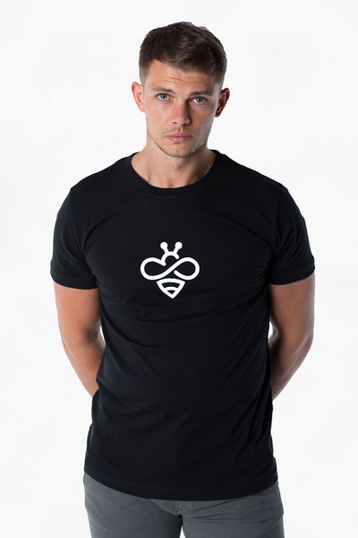 Sustainable Bee Tee - Signature Black-T-shirts-PIRKANI